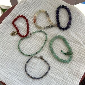 Assorted beaded bracelets